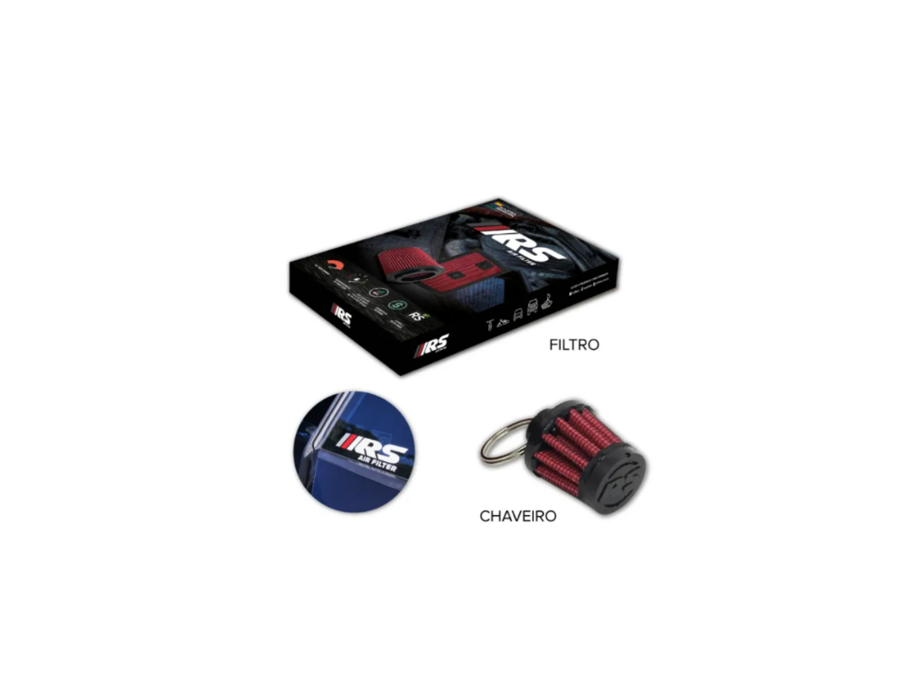 Filtro De Ar Esportivo Cônico Bocal 4' Polegadas Duplo Fluxo