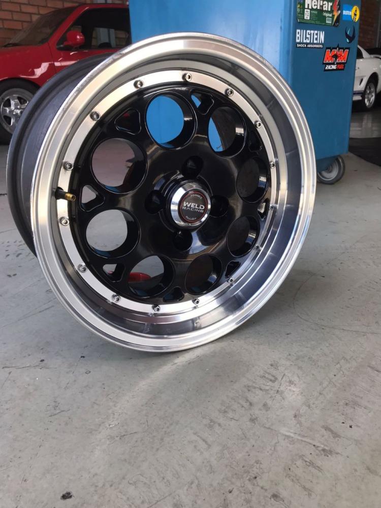 Par De Rodas Aro 15 X 8 Furação 4X100 Weld Racing