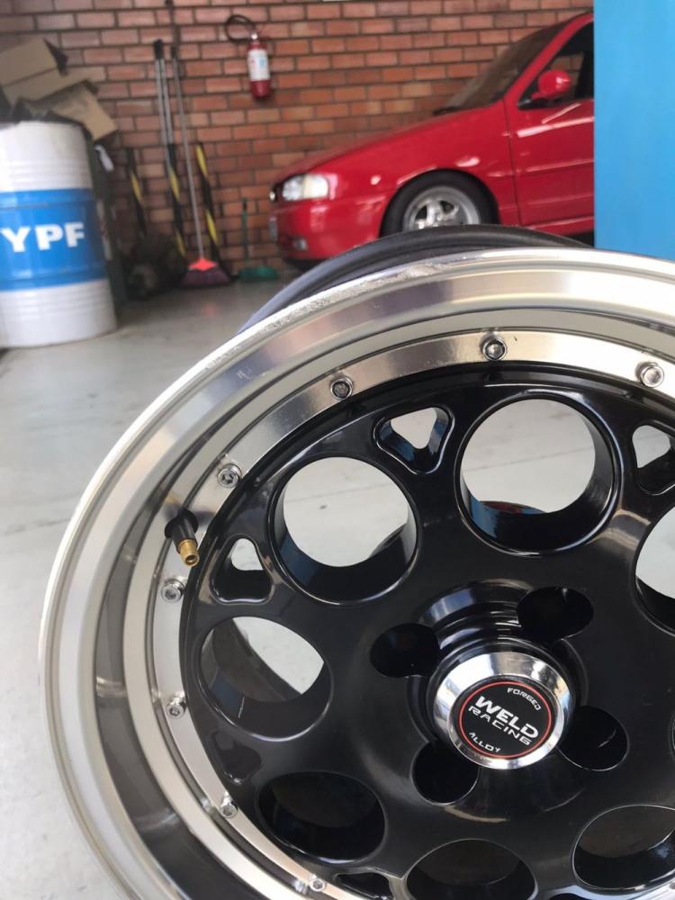 Par De Rodas Aro 15 X 8 Furação 4X100 Weld Racing