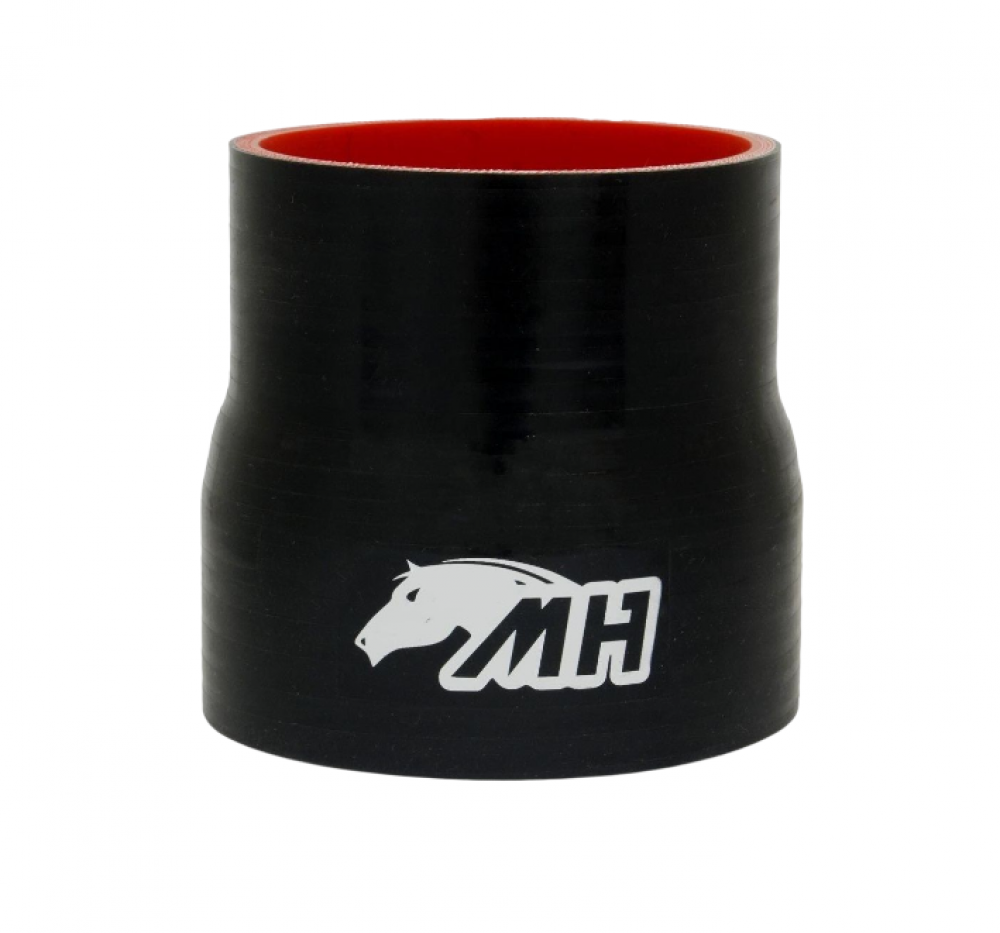 Mangote Redutor Reto Preto 4" Para 3 1/2" Pol Metal Horse