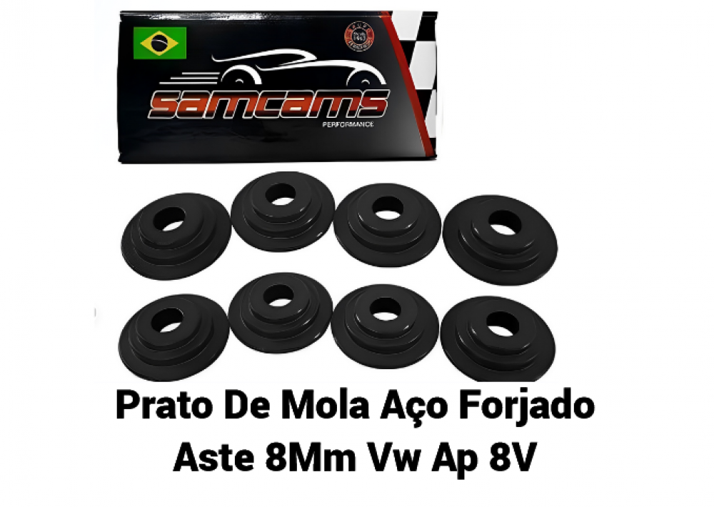 Prato De Mola Aço Forjado Aste 8Mm Vw Ap 8V