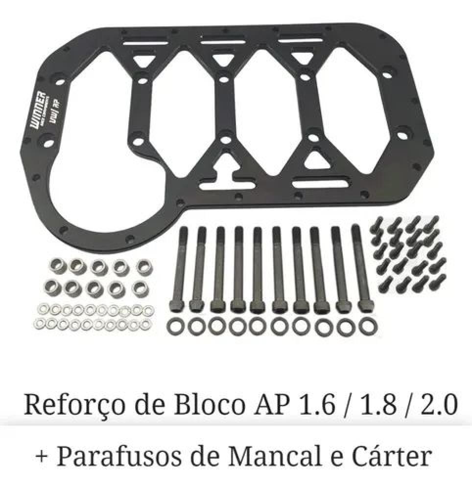 Reforço De Bloco (Plate) Ap Kit Com Parafusos
