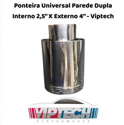 Ponteira Universal Parede Dupla Interno 2,5" X Externo 4" Viptech